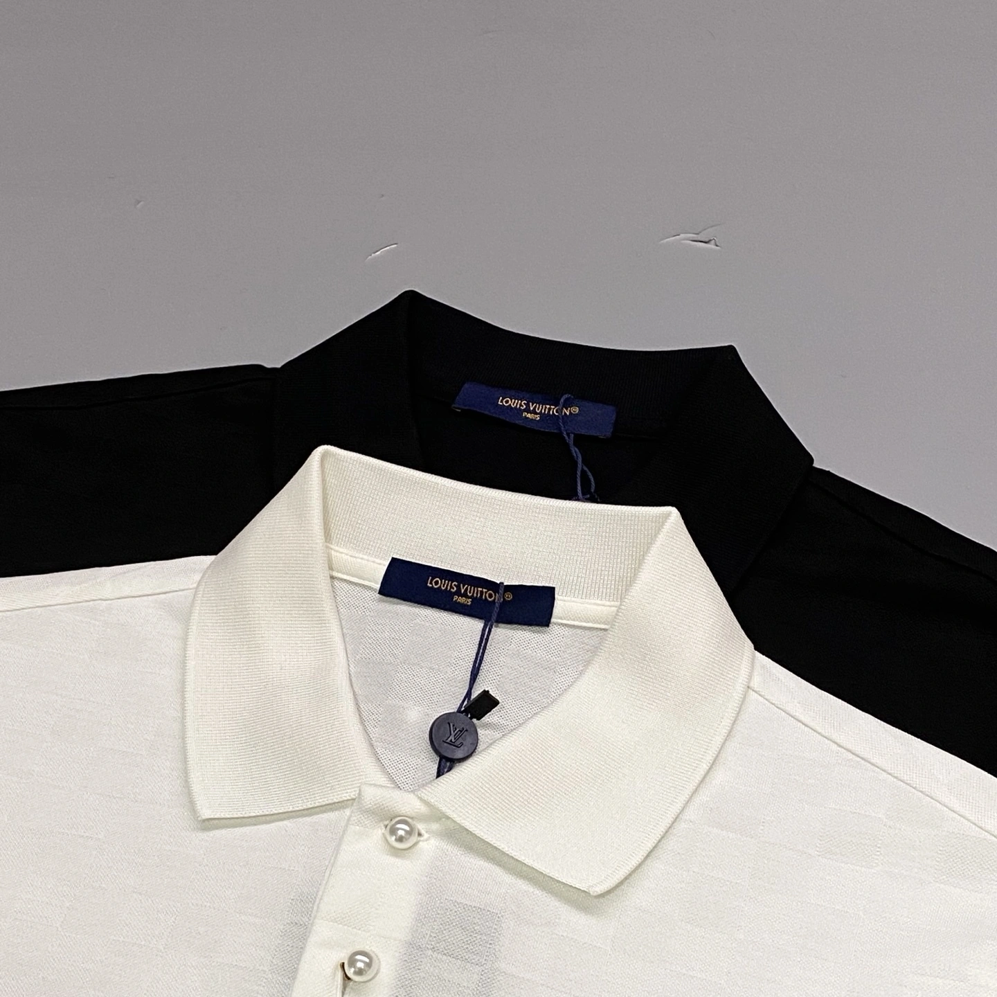 wg.luxury- 8V Damier embroidery Polo 2Colour item:E-F361G1018-2